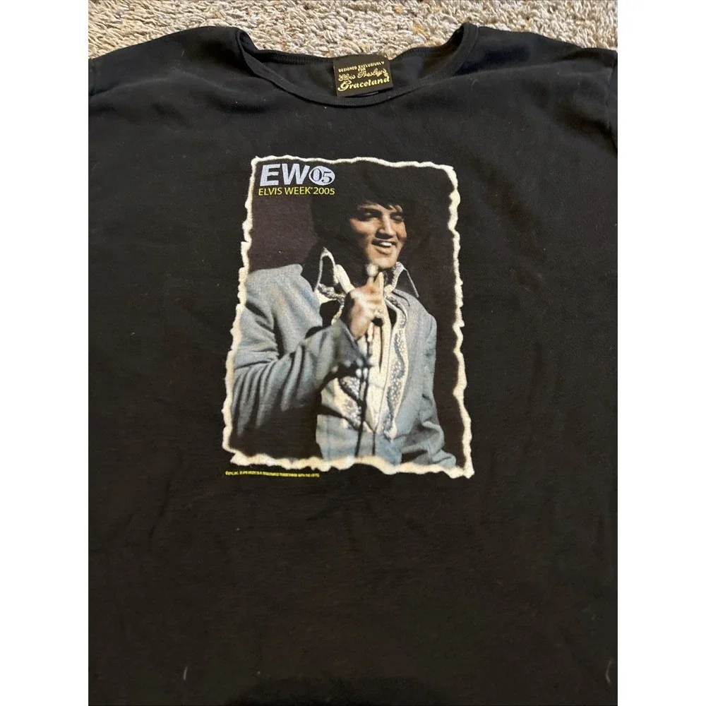 Elvis Presley Graceland Vintage 2005 Tee T Shirt Size Youth‎ Large